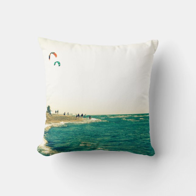 Venice Beach Kite Surfing 2 Cushion (Front)