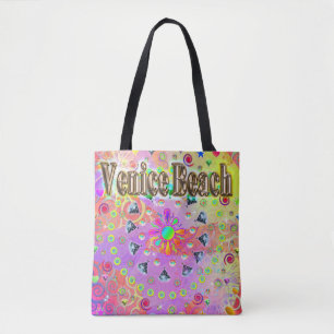Venice Beach Lucky Golden Tote Bag