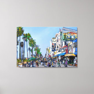 Venice Beach Promenade Canvas Print