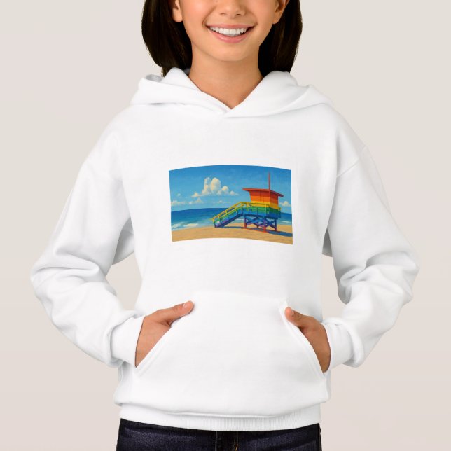 Venice Beach Rainbow Lifeguard Stand (Front)