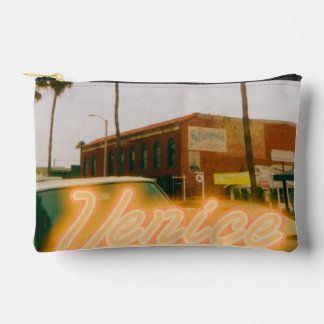 Venice Beach Retro Print Accessory Pouch