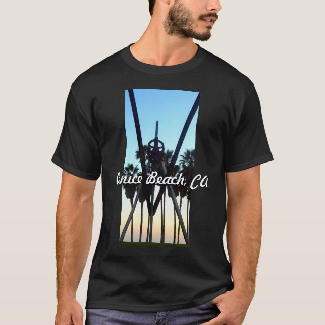 Venice Beach Sky California Souvenier Photo T-Shirt (Front)