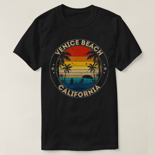 Venice Beach Souvenir California Reminder  T-Shirt (Design Front)