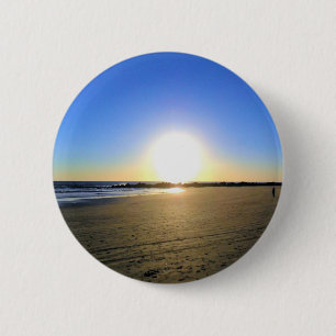 Venice Beach Sunset 6 Cm Round Badge