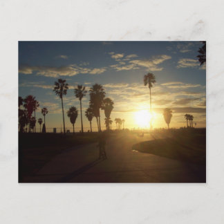 Venice Beach Sunset, CA Postcard