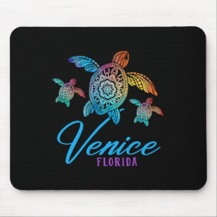 Venice Beach Tie Dye Sea Turtle Florida Family Vac Mouse Mat