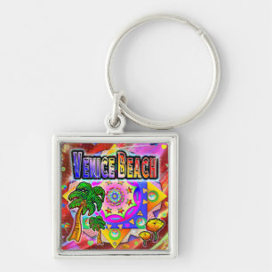 Venice Beach Tropical Friends Keychain