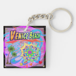 Venice Beach True Progress Keychain