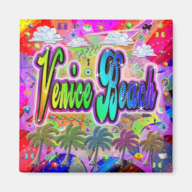 Venice Beach Vista Express Magnet (Front)