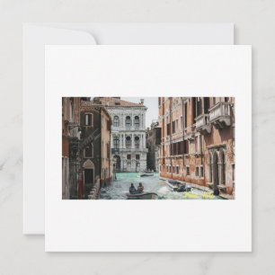 Venice Boat Canal  Invitation