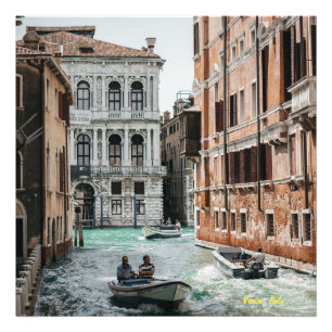Venice Boat Canal Photo Print