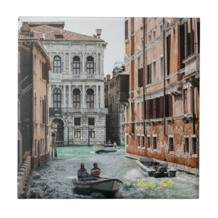 Venice Boat Canal Tile