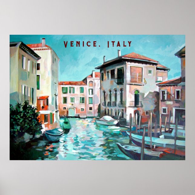 Venice Boats Poster (Front)