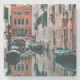 Venice Boats Stone Coaster