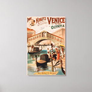 Venice, Bride of the Sea at Olympia Gondolas 2 Canvas Print