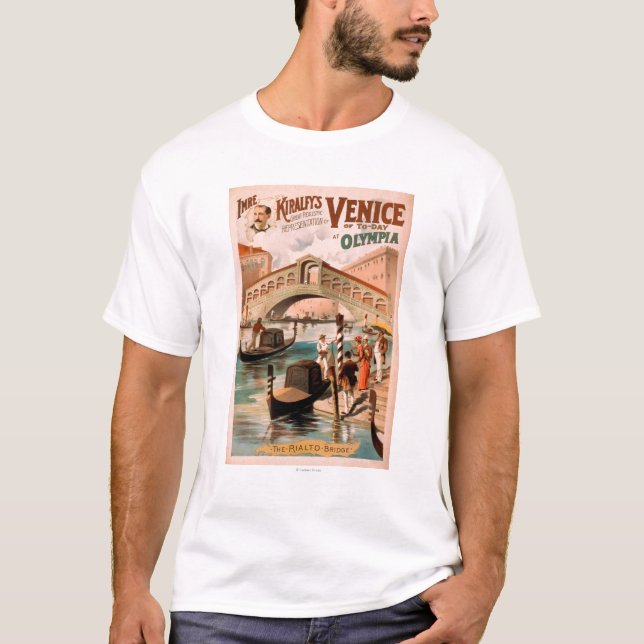 Venice, Bride of the Sea at Olympia Gondolas 2 T-Shirt (Front)