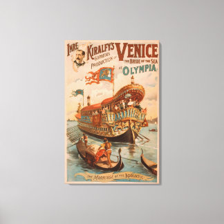 Venice, Bride of the Sea at Olympia Gondolas Canvas Print