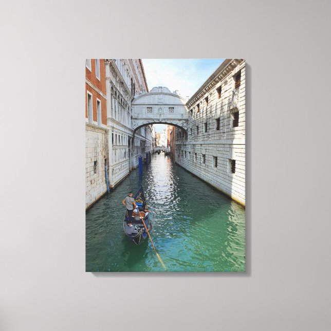Venice Bridge of Sighs view canvas print (Front)