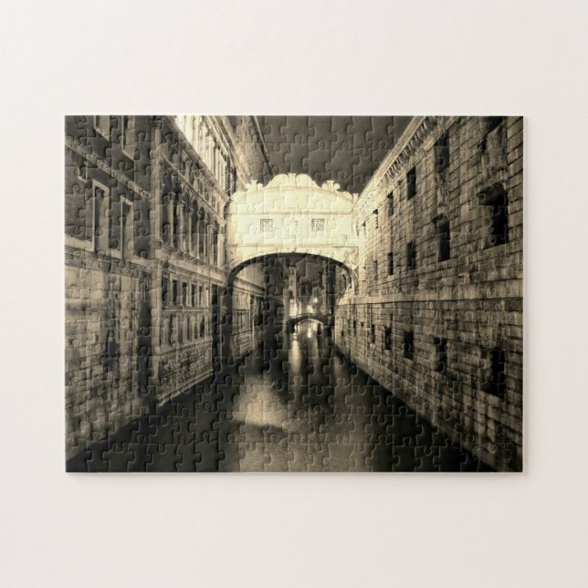 Venice & Bridge of Sighs /vintage Italy Jigsaw Puzzle (Horizontal)