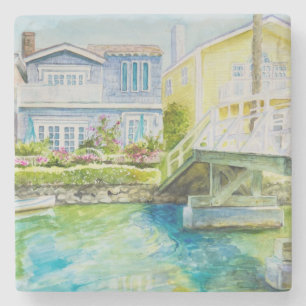 Venice Bridge Stone Coaster