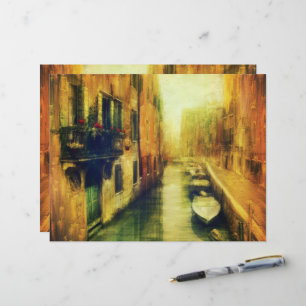 Venice Canal Balcony Painting