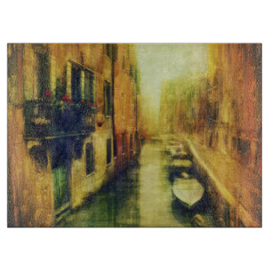 Venice Canal Balcony Painting Cutting Board