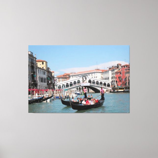 Venice Canal Canvas Print (Front)