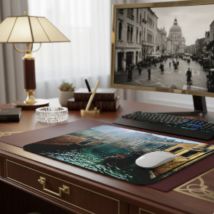 Venice Canal Gondola Italian Architecture Photo Mouse Mat