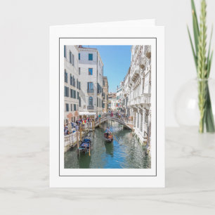 Venice canal greeting card