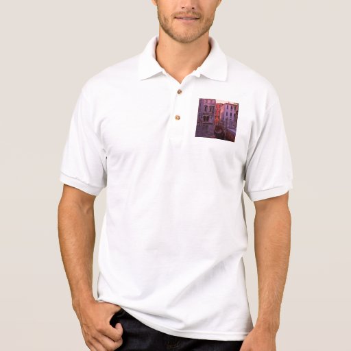 Image of Venice Canal in the Evening Light Polo Shirt
