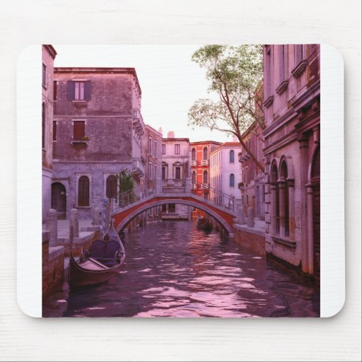 Image of Venice Canal Landscape in the Evening Light Mouse Mat