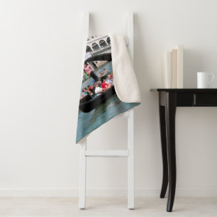 Venice Canal Sherpa Blanket