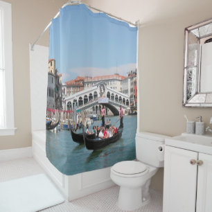 Venice Canal Shower Curtain