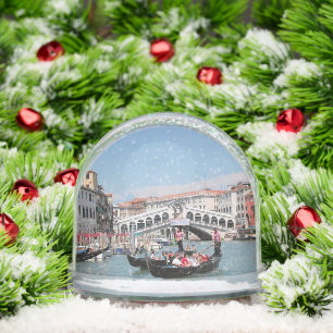 Venice Canal Snow Globe