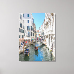 Venice canal view canvas print