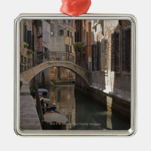 Venice Canals and Stone bridge Metal Tree Decoration