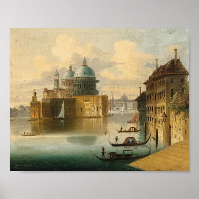 Venice, Capriccio | Johann Wilhelm Jankowsky Poster (Front)