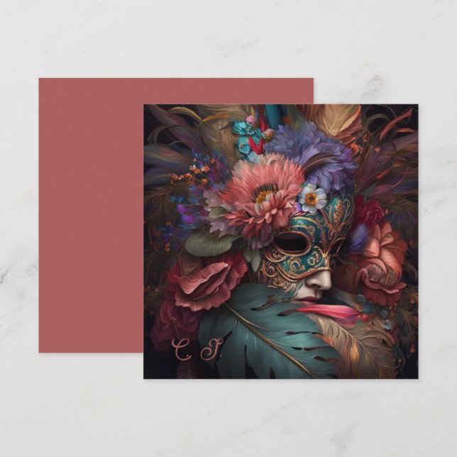 Venice Carnival Florals  (Front/Back)