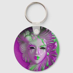 Venice Carnival Mask Key Ring