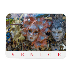 Venice Carnival masks fridge magnet