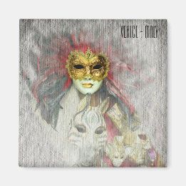 Venice, Carnival Masks No.4 Italy (Fridge Magnet) Magnet