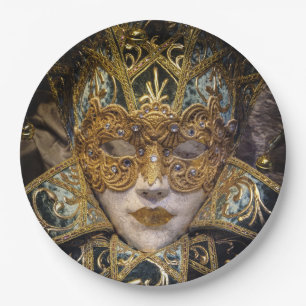 Venice Carnival Masquerade Disposable Paper Plates