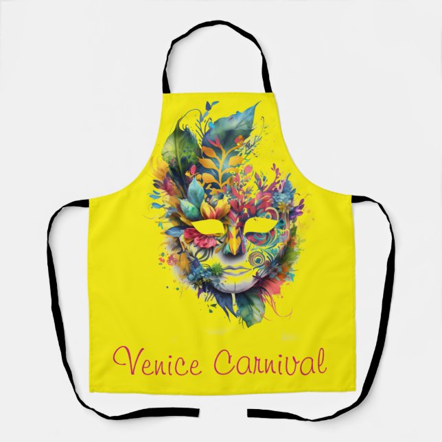 Venice Carnival Masquerade Mask Apron (Front)