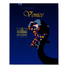 Venice, Carnival travel poster