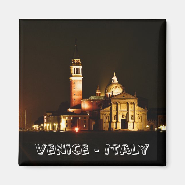 Venice, City at Night (Fridge Magnet) Magnet (Front)