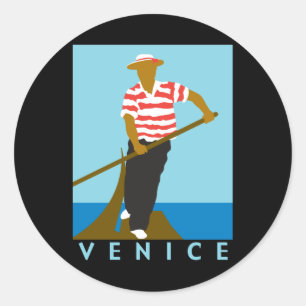 Venice Classic Round Sticker