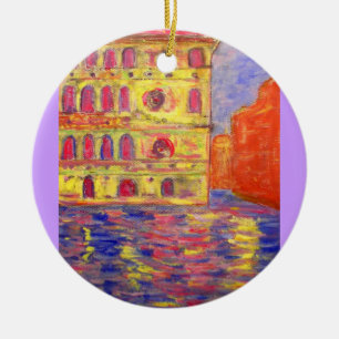 venice colourful palazzos ceramic tree decoration