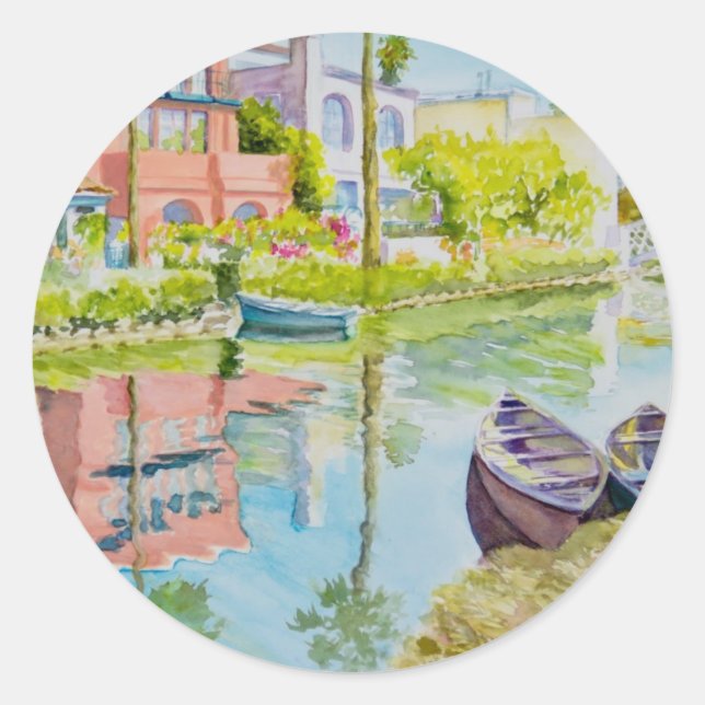 Venice Colours Classic Round Sticker (Front)