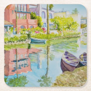 Venice Colours Square Paper Coaster