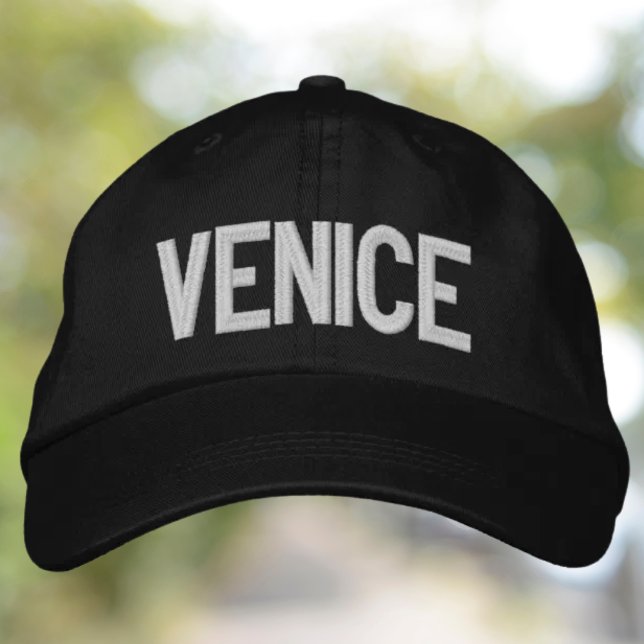 Venice Embroidered Hat (Venice embroidered hat - Italian heritage travel lover gift)